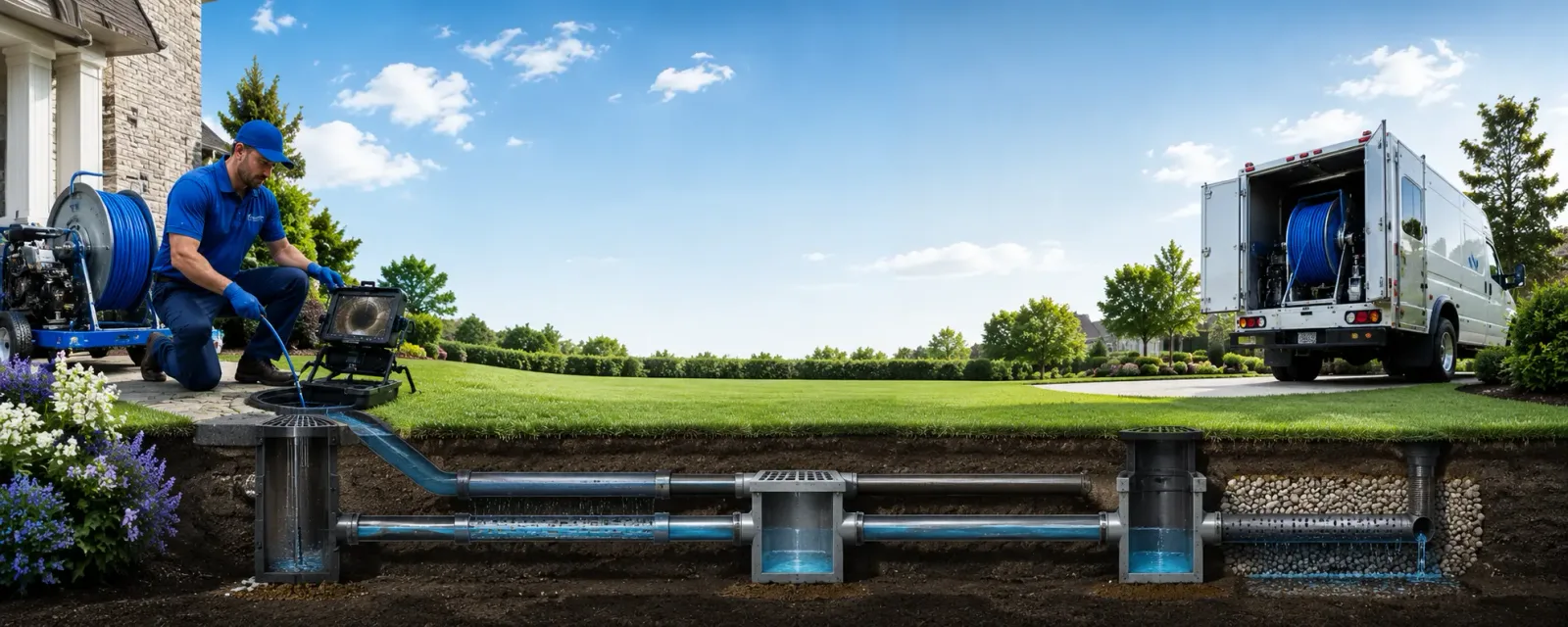 Outdoor drain cleaning information for Leonard, TX