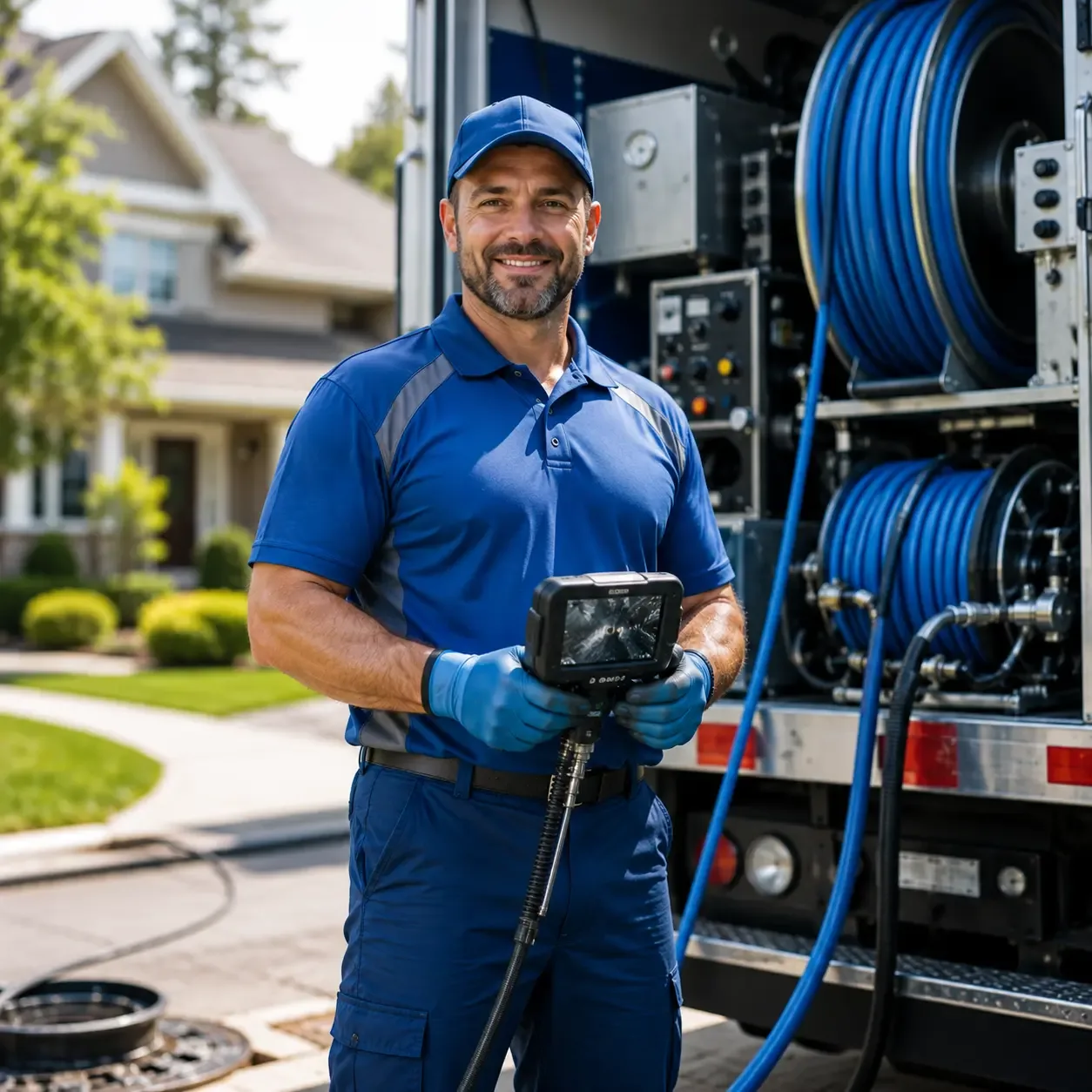 Local outdoor drain cleaning specialists in Leonard, TX